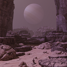 Hombre en el espacio. 3D, Digital Illustration, and 3D Design project by Juan Manuel Urrego Vargas - 08.03.2024