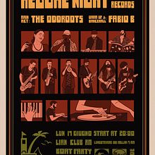 Reggae night. Design, Graphic Design, T, pograph, Lettering, Vector Illustration, Creativit, Poster Design, and Digital Design project by Chiara Rinaldi - 08.07.2024
