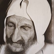 baba sali. Esboçado, Desenho, e Desenho de retrato projeto de meital shitrit - 07.08.2024