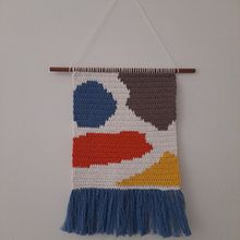 Mi proyecto del curso: Intarsia crochet: teje tus propios tapices. Design de moda, Decoração de interiores, Tecido, DIY, Crochê, e Design têxtil projeto de maleja112 - 07.08.2024