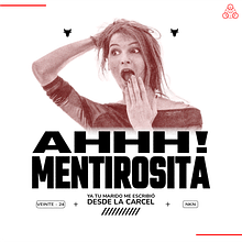 AHHH! MENTIROSITA Ein Projekt aus dem Bereich T, pografie, T und pografisches Design von Ricar Santana - 06.08.2024
