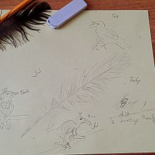 Raf, prentenboek over buitenbeentjes. Traditional illustration, and Writing project by Diana Roeg - 08.08.2024
