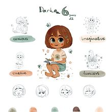 Me like a character for Children Books - Marathon by Elina Ellis. Character Design project by Odarka Hrychaniuk - 06.27.2024