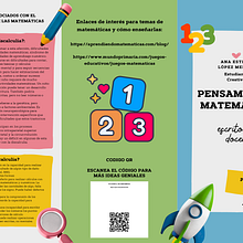 Tríptico con el tema: Pensamiento matemático.. Design, Education, and Graphic Design project by Ana Esther Lopez Medina - 08.09.2024