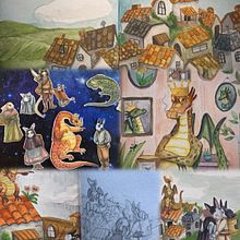 My project for course: Sketchbook Techniques for Children's Illustration. Character Design, Pencil Drawing, Children's Illustration, Sketchbook, Gouache Painting, and Picturebook project by aurorac - 08.09.2024