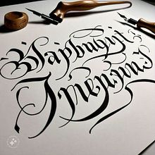 My project for course: English Calligraphy from A to Z. Un progetto di Calligrafia di laibashoukat447 - 09.08.2024