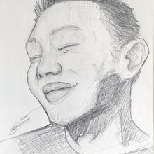 Mi proyecto del curso: Cuaderno de retratos a línea con grafito. Fine Arts, Sketching, Drawing, Portrait Drawing, and Sketchbook project by Iulia Bianca Andreica - 08.09.2024