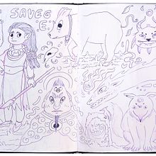 Mi proyecto del curso: Técnicas de dibujo en sketchbook para principiantes. Character Design, Sketching, Pencil Drawing, Drawing, and Sketchbook project by aline - 08.09.2024