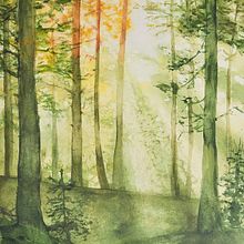 My project for course: Dreamy Watercolor Landscapes: Paint with Light . % tvasilenko tarafından hazırlanan Tablo, Sulubo, Ve a Resim projesi - 08.09.2024