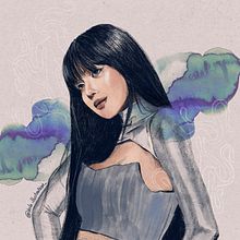 Mi proyecto del curso: LISA ROCKSTAR en procreate. Un progetto di Illustrazione tradizionale, Illustrazione vettoriale, Illustrazione digitale e Disegno di ritratti di drawmari - 09.08.2024
