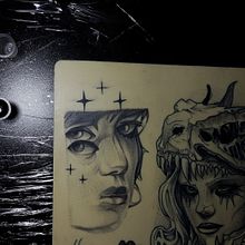 Mi proyecto del curso: Técnicas de tatuaje blackwork con línea fina. Tattoo Design project by Alef Arely Arellano Lorenzo - 08.10.2024