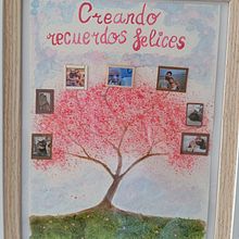 Cerezo de recuerdos con textura. Watercolor Painting project by Cristina Fuentes García - 08.11.2024
