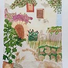 Un día en Clariana. Watercolor Painting project by Cristina Fuentes García - 08.11.2024
