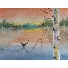My project for course: Atmospheric Landscapes in Watercolor . Fine Arts, Painting, and Watercolor Painting project by y7dfcnx8rv - 08.11.2024