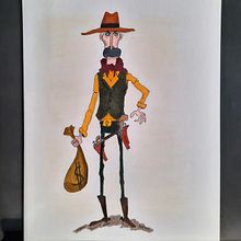 Western bandit estilo cartoon. Traditional illustration, Character Design, and Drawing project by ilustra_gb - 08.11.2024