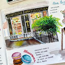Il mio progetto del corso: Illustrazione urbana ad acquerello: dipingi la tua città. Painting, Drawing, Watercolor Painting, and Architectural Illustration project by Monica Palmas - 08.11.2024