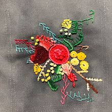 Mi proyecto del curso: Técnicas avanzadas de bordado: puntadas y composiciones con volumen. Embroider, and Textile Design project by Stephany Alzate - 08.12.2024