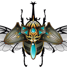 Mi proyecto del curso: Diseño de tatuajes artísticos con efectos dorados en Procreate. Een project van Digitale illustratie y  Tatoeageontwerp van Carlos Omar Romo Magaña - 12.08.2024