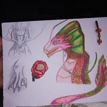 Mi proyecto del curso: Dibujos de fantasía en grafito y acuarela: guía práctica. Character Design, Painting, Pencil Drawing, Drawing, and Watercolor Painting project by desire olivera - 08.12.2024