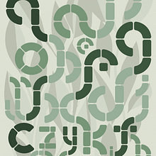 Modular alphabet. Traditional illustration project by raquelfq - 08.12.2024