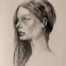 Mon projet du cours : Portraits réalistes au crayon : lumière, ombre et proportions. Traditional illustration, Fine Arts, Sketching, Pencil Drawing, Drawing, Portrait Drawing, Realistic Drawing, Artistic Drawing, and Figure Drawing project by valerie oberrieder - 08.12.2024