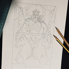 My project for course: Illustration for Tarot: Crafting Your Signature Style. Drawing, Digital Illustration & Ink Illustration project by Marina B - 08.13.2024