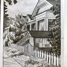 My project for course: Urban Illustration with Inking Techniques. Sketching, Drawing, Architectural Illustration, Sketchbook & Ink Illustration project by i_yu - 08.13.2024