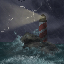 My Lighthouse Ein Projekt aus dem Bereich Digitale Malerei von Clara Showalter - 13.08.2024