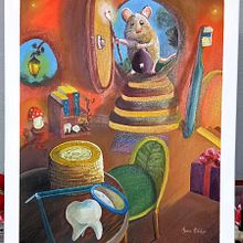 Raton de los dientes. Oil Painting, and Fine Arts project by Fello Arcos - 08.13.2024