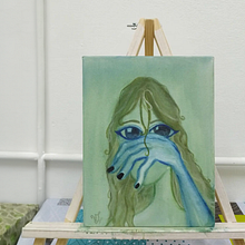 "Ojos Curiosos, Boca Muda". Fine Arts, Artistic Drawing, Acr, and lic Painting project by Victoria Laus - 01.28.2024