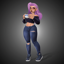 Mi proyecto del curso: Zbrush: modelado de un personaje estilizado. Un progetto di 3D, Character design, Modellazione 3D e Character design 3D di Fernanda Arrieta - 12.08.2024