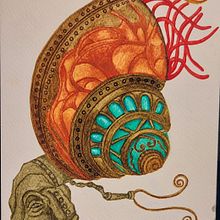 Mi proyecto del curso: Sketchbook de naturaleza fantástica: dibuja criaturas de otro mundo. Pencil Drawing, Drawing, Watercolor Painting, Sketchbook, and Naturalistic Illustration project by gabymetal44 - 08.14.2024