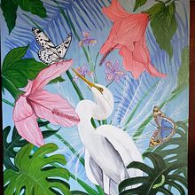 Meu projeto do curso: Pintura botânica com acrílico. Traditional illustration, Fine Arts, Painting, Acr, lic Painting, and Botanical Illustration project by Vera Elenita Medeiros - 08.13.2024