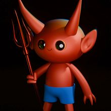 Meu projeto do curso: Criação de personagens Kawaii em 3D com Blender Ein Projekt aus dem Bereich Traditionelle Illustration, Design von Figuren, Digitale Illustration, 3-D-Modellierung, Manga und Design von Lucas Chagas - 14.08.2024