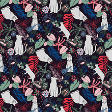Mi proyecto del curso: Ilustración vectorial de patrones desde cero. Design, Traditional illustration, Pattern Design, and Printing project by Carolina Vargas - 08.08.2024