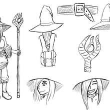 Mi proyecto del curso: Introducción al diseño de personajes para animación y videojuegos. Traditional illustration, Animation, Character Design, Video Games, and Game Design project by Gabriel De La Lastra - 08.15.2024