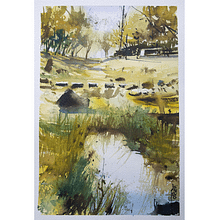 My project for course: Natural Landscapes in Watercolor : Woods. Painting, Watercolor Painting, and Fine Arts project by Surajit Bhattacharjee - 08.14.2024