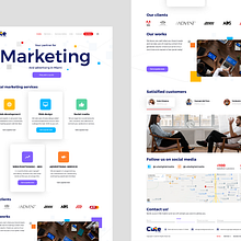 Redesign_Cute Media. Design, Advertising, UX / UI, Web Design, Web Development, Digital Marketing, and Graphic Design project by Maikel Martínez Pupo - 08.16.2024