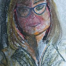 Mi proyecto del curso: Dibujo de retrato en pastel tiza. Traditional illustration, Fine Arts, Drawing, Portrait Drawing, and Artistic Drawing project by Miriam Baiele - 08.15.2024