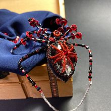 Spider - beaded brooche. Jewelr, Design, Embroider, Arts, and Crafts project by Myroslava Muromska - 07.07.2023