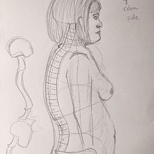 Mein Abschlussprojekt für den Kurs: Anatomische Zeichnung für Anfänger. Fine Arts, Sketching, Pencil Drawing, Drawing, Realistic Drawing, and Figure Drawing project by Hannah - 08.17.2024