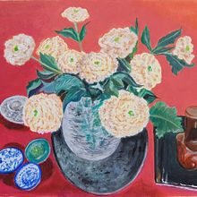Mi proyecto del curso: Técnicas de pintura al óleo: naturaleza muerta sobre papel. Un proyecto de Bellas Artes, Pintura y Pintura al óleo de Victoria Beresi - 14.08.2024