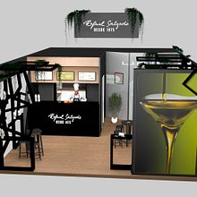 Stand para Rafael Salgado en Ifema. Design, 3D, Events & Interior Design project by Laura Gómez - 08.17.2024
