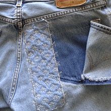 My project for course: Upcycling with Sashiko Embroidery. Projekt z dziedziny Craft i  Haft użytkownika paulawalks - 17.08.2024