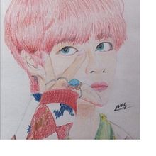 Una ilustración de mi idol favorito. Traditional illustration, Drawing, and Realistic Drawing project by Maricielo Aurescuro - 06.25.2019