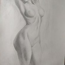 My project for course: Dynamic Figure Drawing. Artes plásticas, Esboçado, Desenho a lápis, Desenho, e Desenho realista projeto de Aleksandr - 19.08.2024