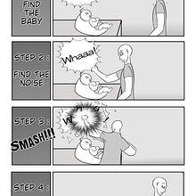 How to quiet a baby?. Comic project by rayfilemon - 08.31.2023