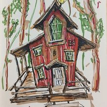 Meu projeto do curso: Desenho arquitetônico expressivo com marcadores coloridos. Sketching, Drawing, Architectural Illustration, Sketchbook & Ink Illustration project by joelvieira_sh - 08.19.2024