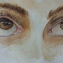 Il mio progetto del corso: Disegno ad acquerello: dipingere occhi espressivi Ein Projekt aus dem Bereich Bildende Künste, Malerei, Aquarellmalerei und Porträtzeichnung von benellialessia - 19.08.2024