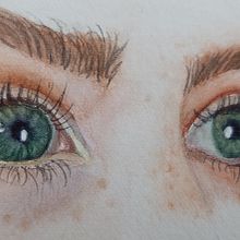 My project for course: Watercolor Drawings: How to Paint Expressive Eyes Ein Projekt aus dem Bereich Bildende Künste, Malerei, Aquarellmalerei und Porträtzeichnung von Vera Ester - 19.08.2024